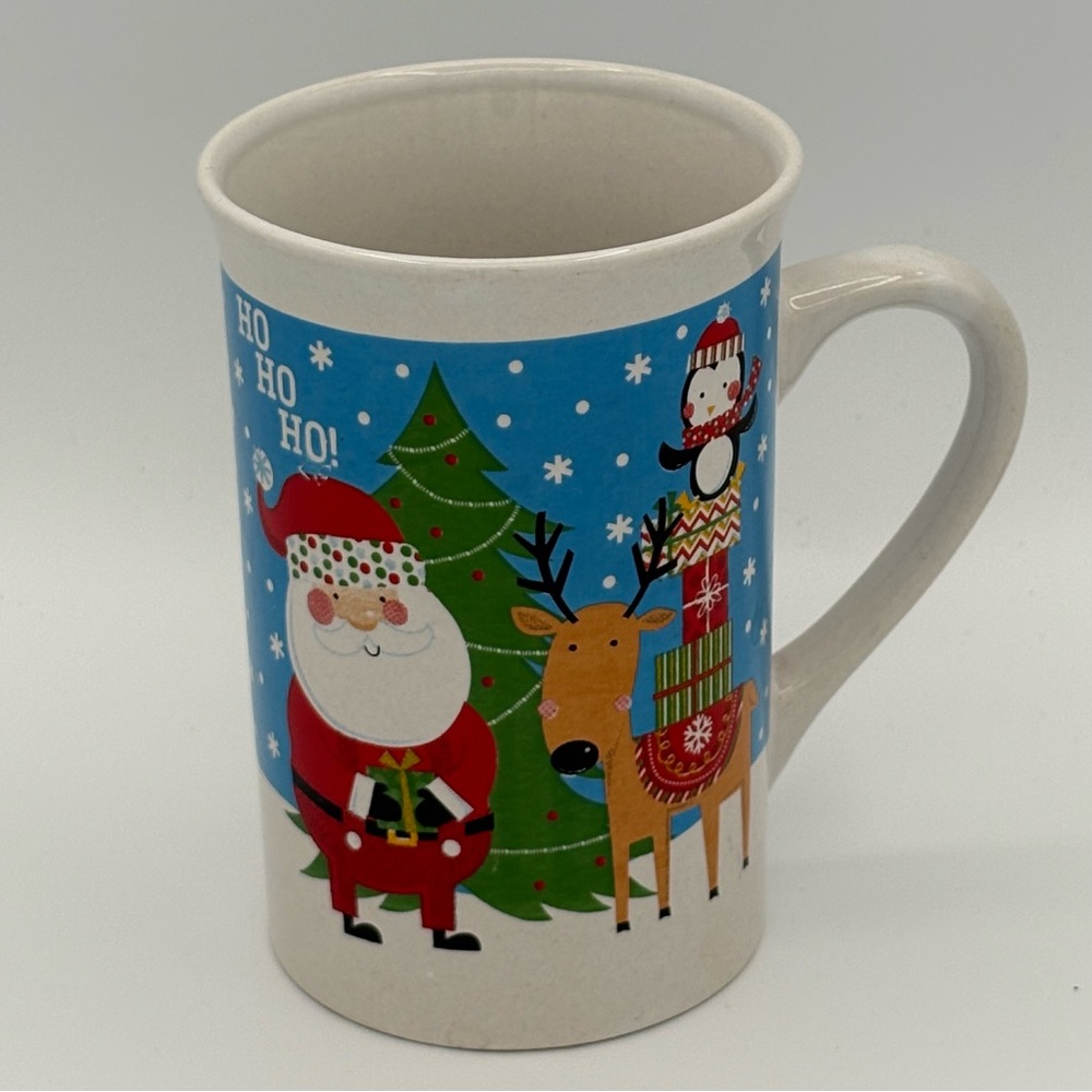 Royal Norfolk Festive Christmas Mug with Santa and Reindeer Design